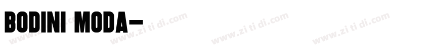 Bodini Moda字体转换